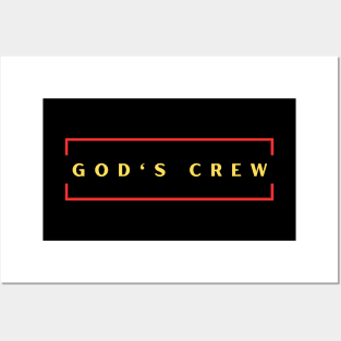 God's Crew | Christian Typography Posters and Art